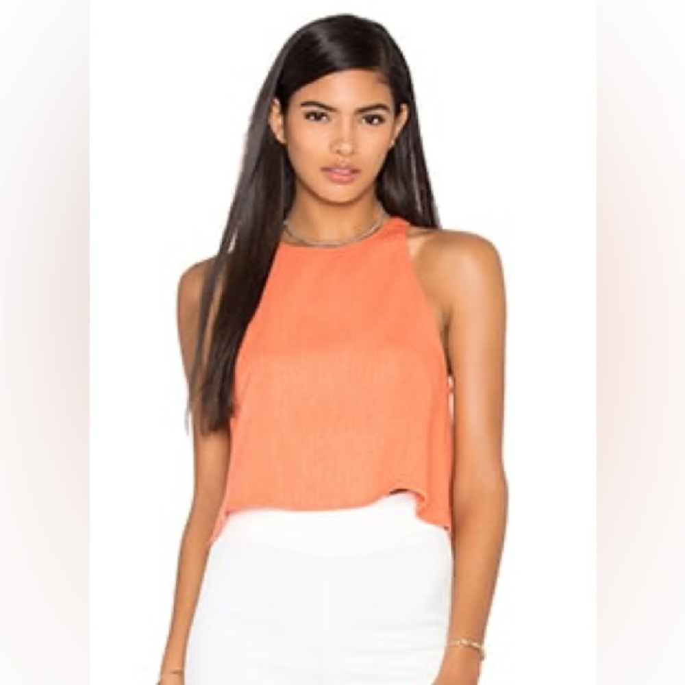 Blaque Label Woven Tank Tangerine Size Small